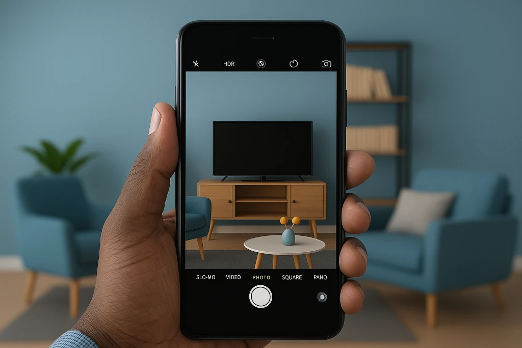 Step 1: Snap Photos - Take pictures of your belongings room by room using your smartphone camera